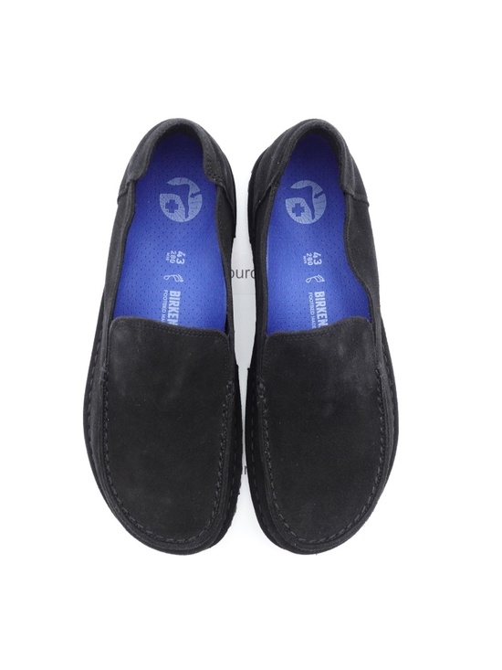 NEW Men\'s Birkenstock Utti Suede Loafers 1026153 Black main image 7